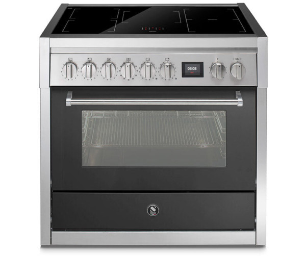 STEEL GENESI GQ9S-5FI ANTRACIET fornuis - 90 cm breed