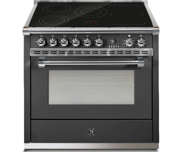 Steel A9F-5FI Ascot inductie fornuis - antraciet/chroom
