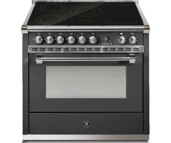 Steel A9F-5FI Ascot inductie fornuis - antraciet/nikkel