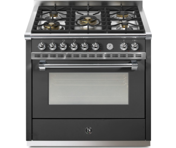 Steel AP9F-4M gas fornuis - Ascot - antraciet