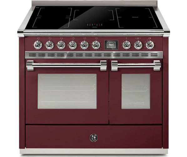 Steel AQ10SF-5FI Ascot - inductie fornuis met combi-stoomoven - bordeaux