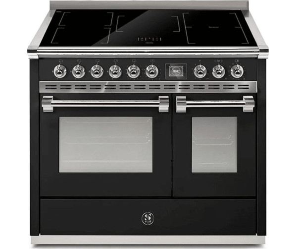 Steel AQ10SF-5FI Ascot - inductie fornuis met combi-stoomoven - nero