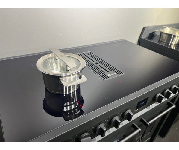 Steel EQ10FF-4FIKW NF inductie fornuis met afzuiging - mat zwart