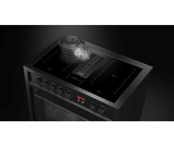 Steel Enfasi Mistral EQ9F-4FIK NF inductie fornuis met afzuiging - zwart