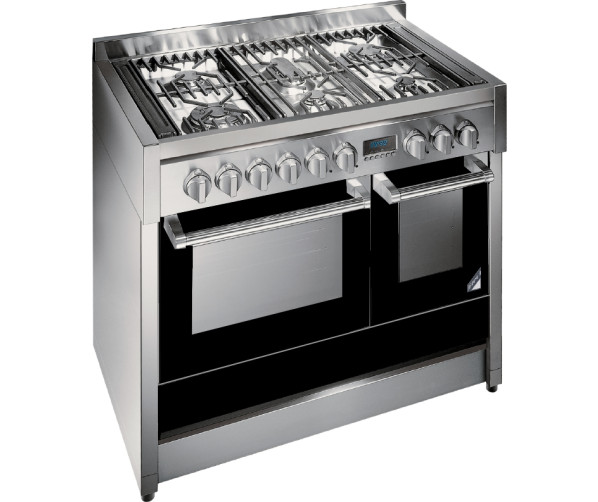 Steel G10FF6 fornuis zwart - Genesi