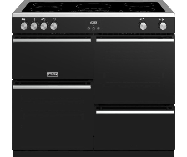 Stoves Precision DX S1000 Ei BK zwart inductie fornuis