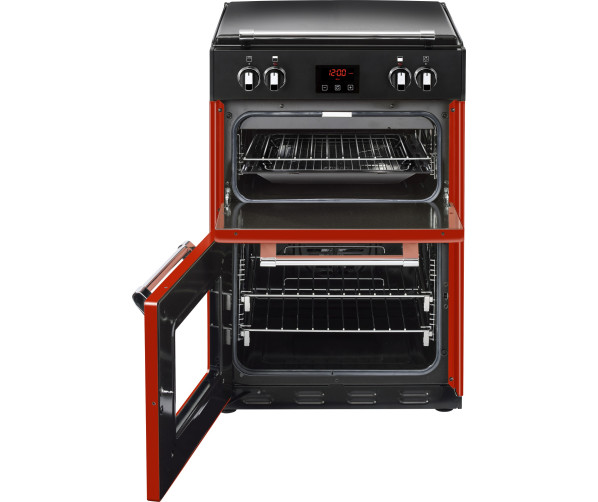 Het Stoves RICHMOND 600 Ei EU ROOD inductie fornuis met dubbele oven