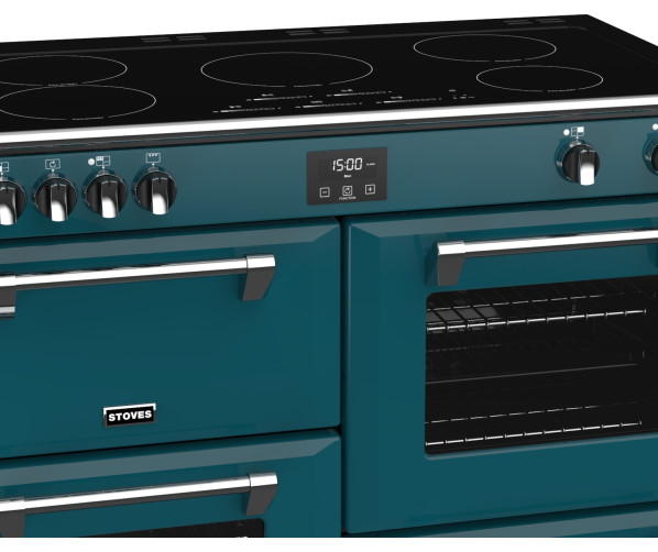 Stoves Richmond DX S1000Ei CB Kingfisher Teal inductie fornuis