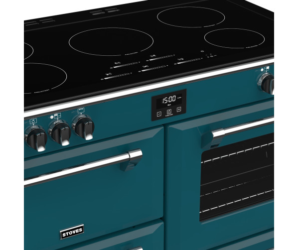 Stoves Richmond DX S1000Ei CB Kingfisher Teal inductie fornuis