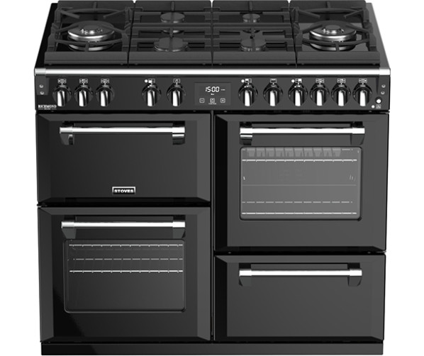 Stoves RICHMOND D1000 DF zwart fornuis