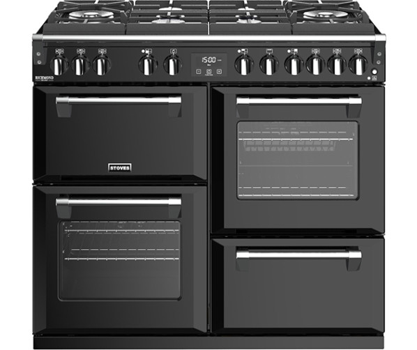 Stoves RICHMOND D1000 DF zwart fornuis