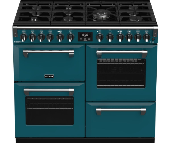 Stoves RICHMOND S1000 DF Deluxe Kingfisher Teal fornuis