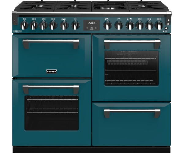 Stoves RICHMOND S1000 DF Deluxe Kingfisher Teal fornuis
