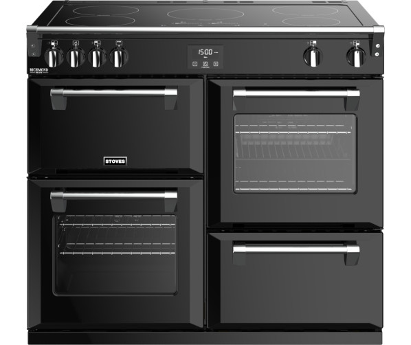 Stoves Richmond DX D1000 Ei BK inductie fornuis - 100 cm. - zwart
