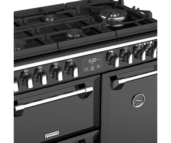 Stoves RICHMOND S900 DF Deluxe GTG ZWART fornuis