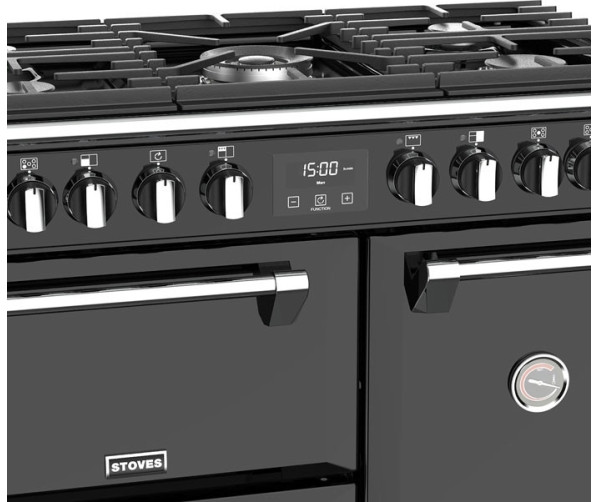 Stoves Richmond S900 DF Zwart - gas fornuis - 90 cm. breed