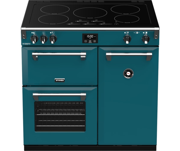 Stoves RICHMOND S900 EI Deluxe Kingfisher Teal inductie fornuis