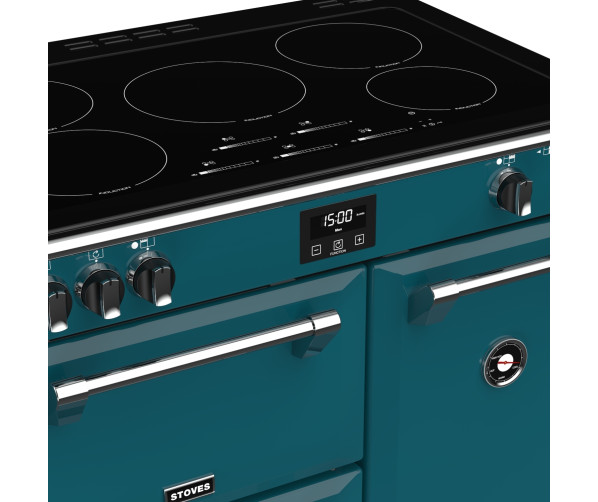 Stoves RICHMOND S900 EI Deluxe Kingfisher Teal inductie fornuis