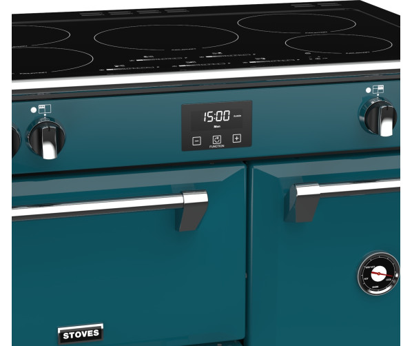 Stoves RICHMOND S900 EI Deluxe Kingfisher Teal inductie fornuis