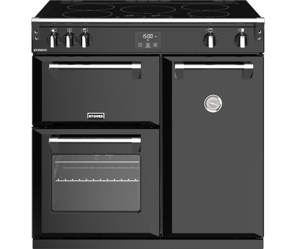 Stoves Richmond S900 EI inductie fornuis - 90 cm. - zwart