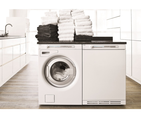De Asko T884 XL HP is perfect te combineren met bijpassende wasmachine