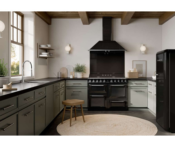 Smeg TR4110IBL2 inductie fornuis - 110 cm breed - zwart