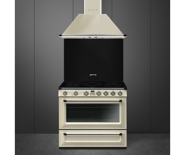 Smeg TR90IP9 inductie fornuis - crème