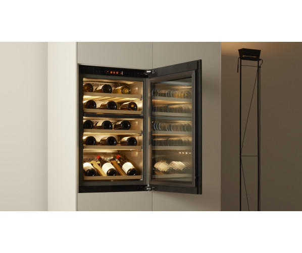 V-zug Winecooler 90 SL Platinum inbouw wijnkoelkast - nis 88 - Platinum glas linksdraaiend