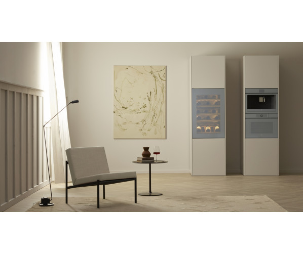 V-zug Winecooler 90 SL Platinum inbouw wijnkoelkast - nis 88 - Platinum glas linksdraaiend