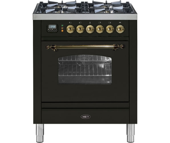 Boretti VPN74AN fornuis antraciet / messing
