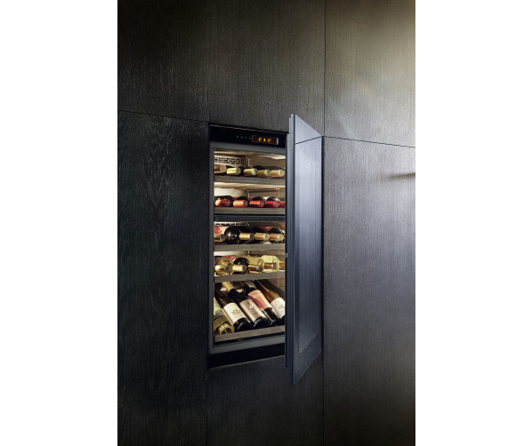 V-Zug Winecooler 90 SL inbouw wijnkoelkast - rechtsdraaiend - zwart glas