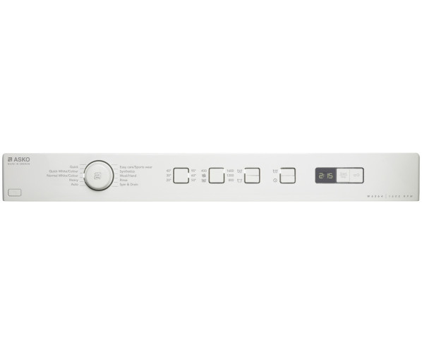 Het bedieningspaneel van de Asko W6564NL wasmachine