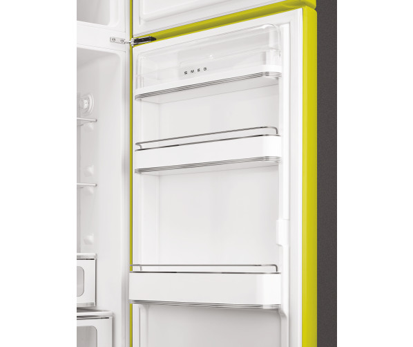 Smeg FAB30RLI5 rechtsdraaiende retro koelkast - lime groen