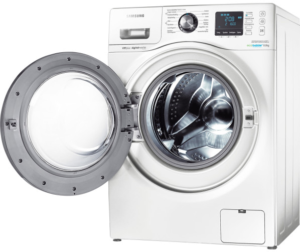 De Samsung WF80F7E6P6W wasmachine is voorzien van een nieuwe Diamond Drum trommel