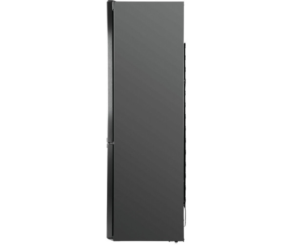 Foto van de zijkant van de Whirlpool BLF 9121 OX koelkast. Deze is gespoten in een grijze bijpassende kleur