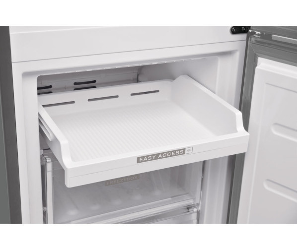 Praktisch is de uittrekbare zone bovenin het vriesgedeelte van de Whirlpool W7 821O OX koelkast