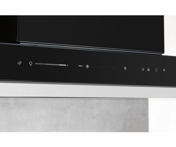 De Whirlpool WHSS 90F L T C K heeft een digitaal bedieningspaneel waarmee het vermogen en de verlichting is in te regelen