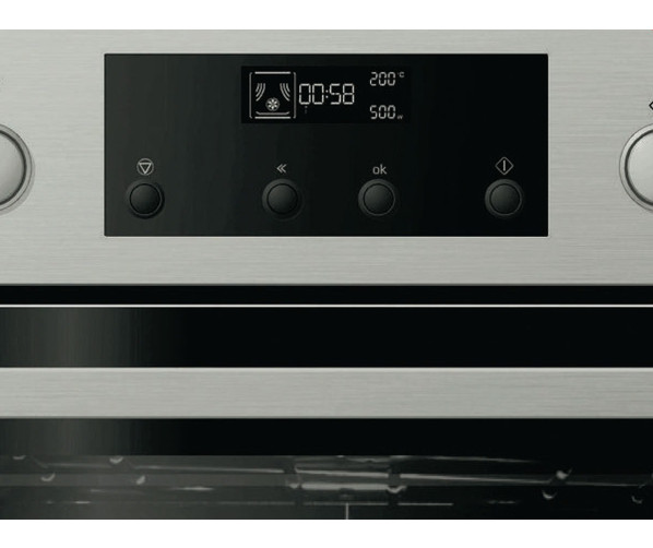 Het LCD bedieningspaneel met I-Cook timer van de AMW5023IX