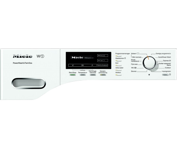 Bedieningspaneel van de Miele WMH 260 WPS wasmachine