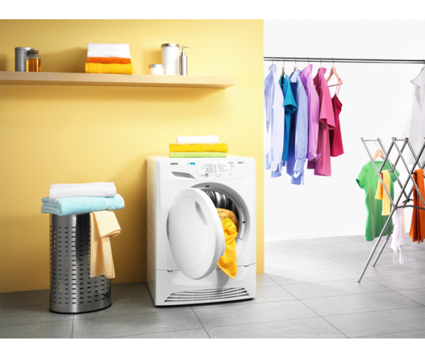 De Zanussi ZDP7202PZ condens droger heeft een capaciteit van 7 kg.