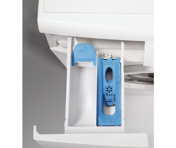 De wasmiddellade van de Zanussi ZWF5140P wasmachine