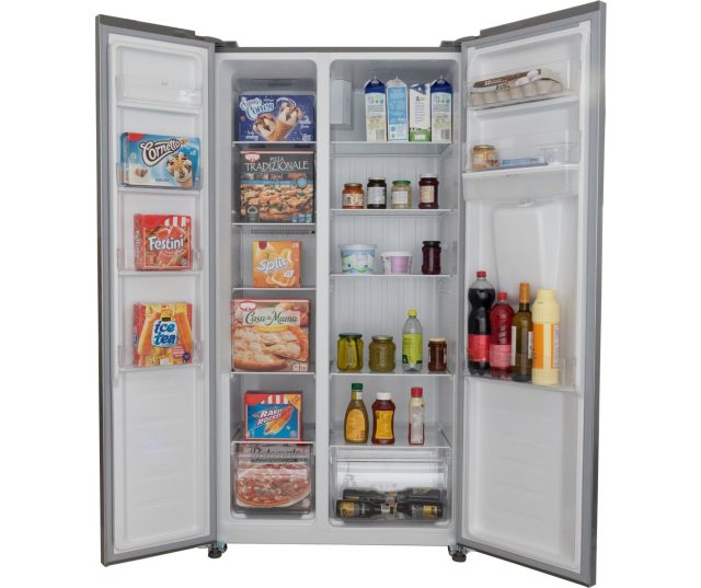 SBS146-WS-040ES Amerikaanse koelkast binnenkant gevuld