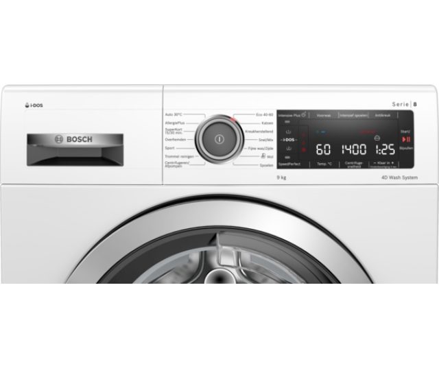 Bosch WAV28K70NL wasmachine met i-Dos en 9 kg. vulgewicht