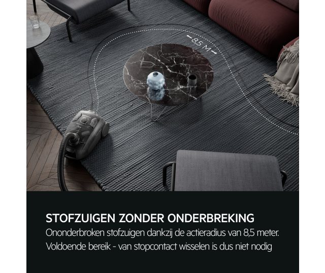 AEG AB51C1DB stofzuiger met stofzak - blauw
