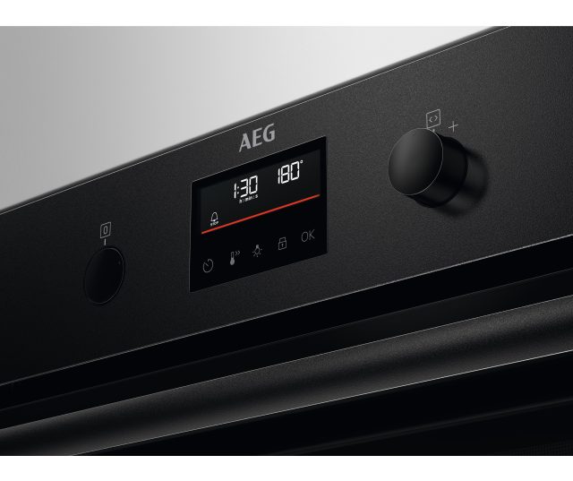 AEG BPB331061B inbouw oven - zwart - pryolyse