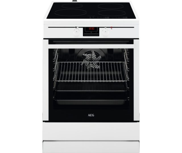 AEG CCB6441BBW keramisch fornuis met elektrische oven - wit, 60 cm breed