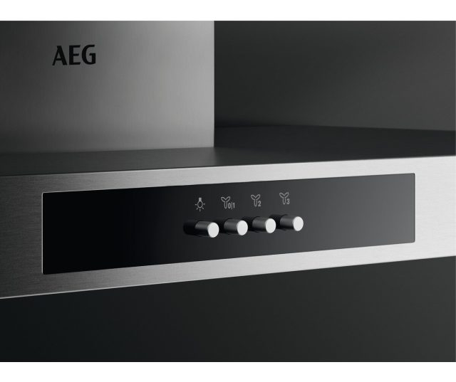 AEG DBB3951M wand rvs afzuigkap - 90 cm. breed