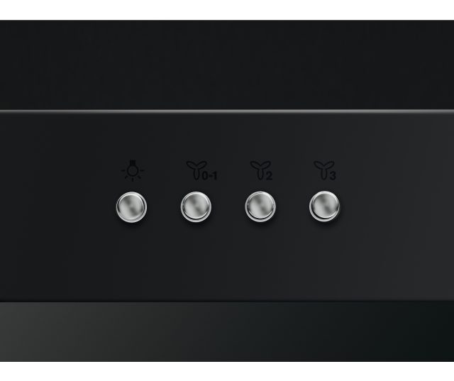 AEG DBE3951R wand afzuigkap - mat zwart - 90 cm.