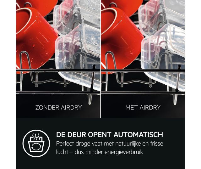 AEG FEE7671APM inbouw vaatwasser - half geintegreerd - rvs bedieningspaneel