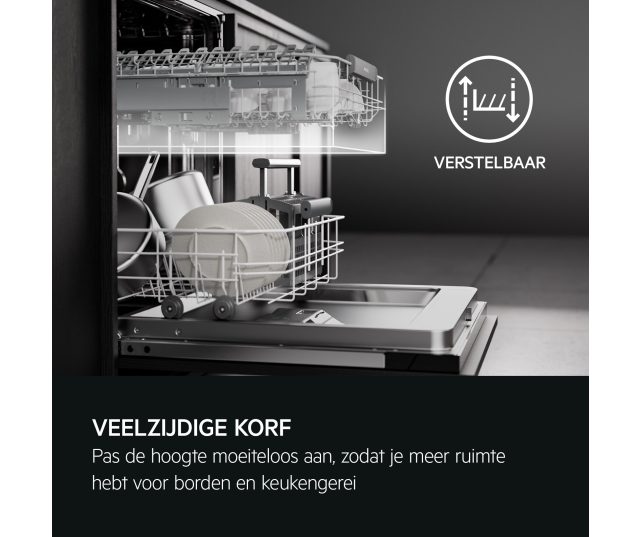 AEG FSE64610Z inbouw vaatwasser met besteklade en 44 dB